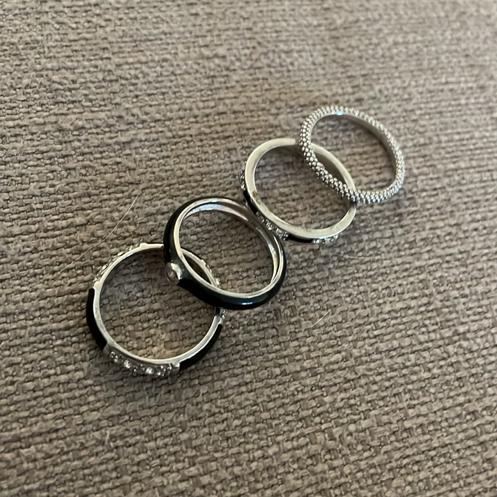 Jankuo Multiple Stack Rings Set